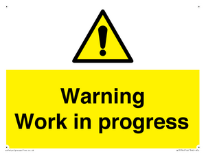 Warning Work in progress